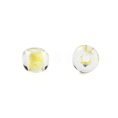 Glow in the Dark Luminous Transparent 8/0 Glass Seed Beads SEED-YWC0001-01G-1