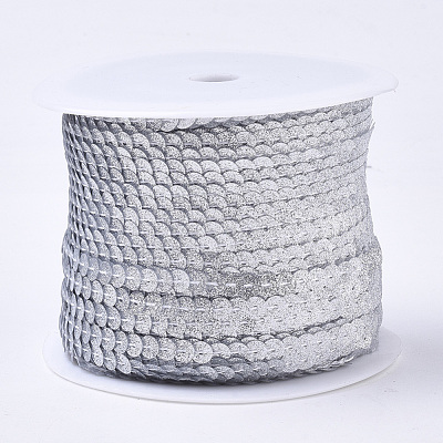 Ornament Accessories Plastic Paillette Bead Strands PVC-T006-02I-1