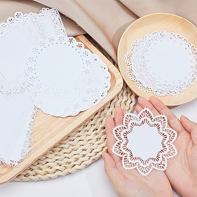 4Sets 4 Styles Lace Papers DIY-BC0002-90-1