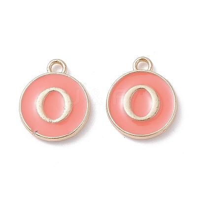 (Defective Closeout Sale Border damaged) Golden Plated Alloy Enamel Charms LS-ENAM-XCP0001-20O-1