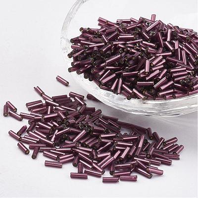 Glass Bugle Beads SEED-E001-12mm-57-1