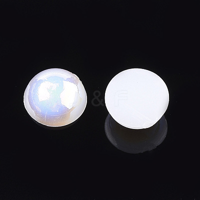 ABS Plastic Imitation Pearl Cabochons OACR-S025-5mm-08-1