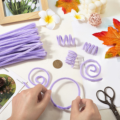 100Pcs DIY Plush Sticks FIND-SP0004-72A-1