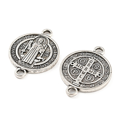 Tibetan Style Alloy Connector Charms X-TIBE-P001-29AS-1