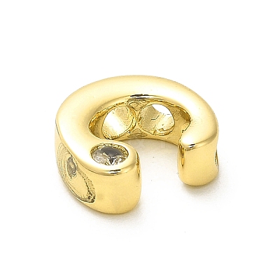 Rack Plating Brass Cubic Zirconia Beads KK-L210-008G-C-1