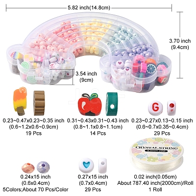 DIY Fruit Bracelet Making Kit DIY-YW0006-64-1