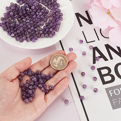 Natural Amethyst Beads Strands G-OC0001-63-6mm-1