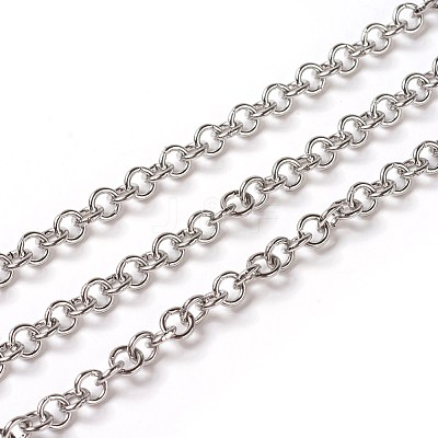 Tarnish Resistant 304 Stainless Steel Rolo Chains CHS-E016-02A-P-1