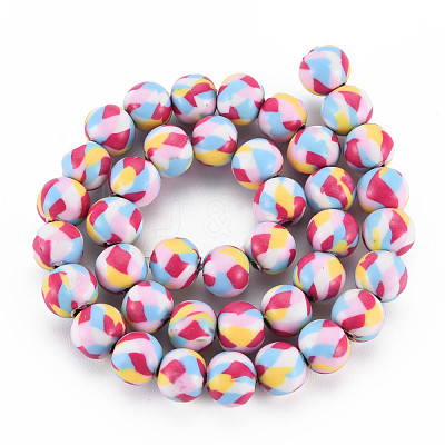 Handmade Polymer Clay Beads Strands CLAY-N008-054-06-1