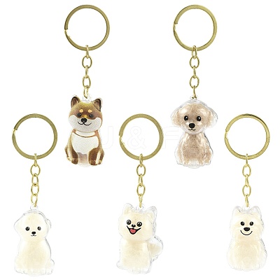 Iron Plastic Keychains KEYC-FZC0001-001D-G-1