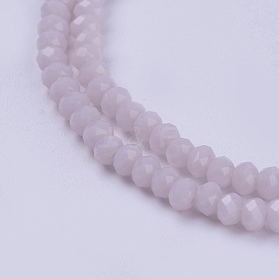 Opaque Solid Color Glass Bead Strands X-GLAA-F076-A12-1