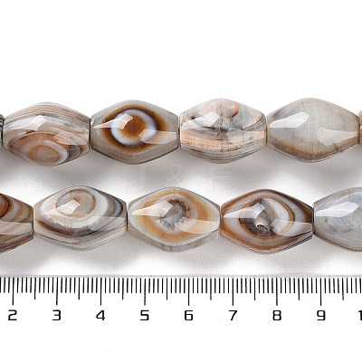 Natural Eye Agate Beads Strands G-NH0019-D03-03-1