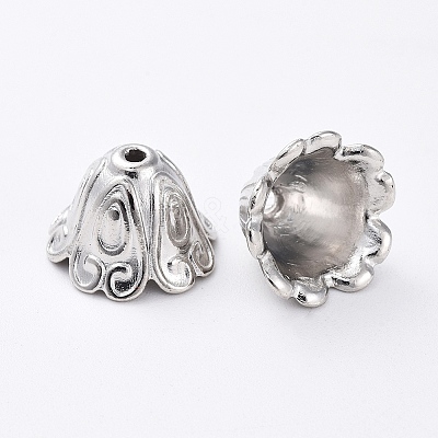 Tibetan Style Alloy Bead Caps LS-TIBEB-EA9700YKG-P-FF-1
