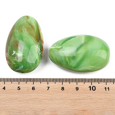 Opaque Acrylic Imitation Gemstone Beads OACR-G064-12-1