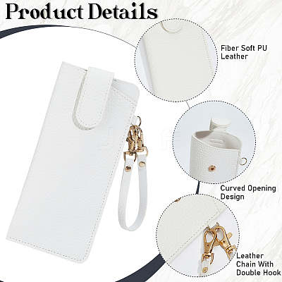 1Pc PU Leather Glasses Storage Bags AJEW-CN0005-76B-1