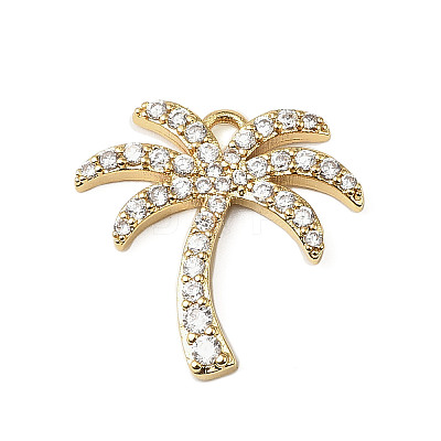 Brass Micro Pave Cubic Zirconia Pendants LS-KK-G534-01A-G-1