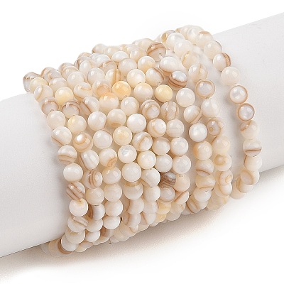 Natural Freshwater Shell Beads Strands SHEL-T011-02-3mm-1