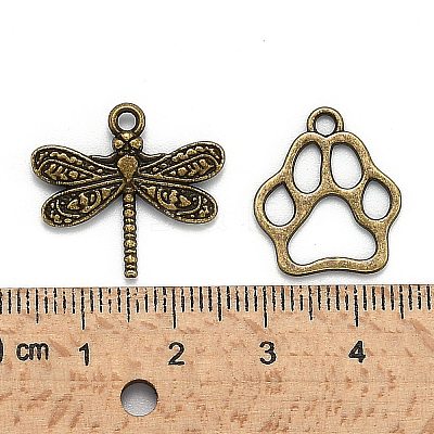 Tibetan Style Alloy Pendants TIBEP-MSMC003-AB-1