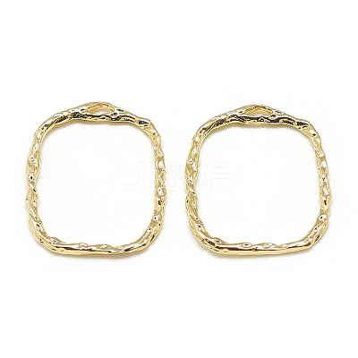 Brass Open Back Bezel Pendants X-KK-N200-042-1
