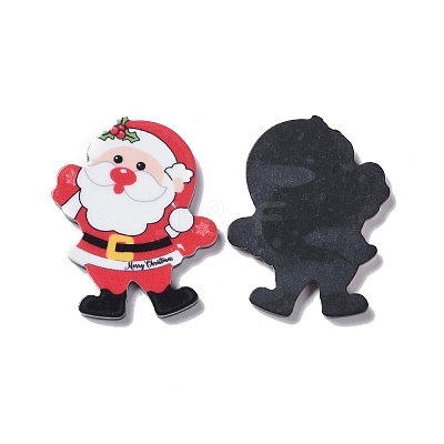 Christmas Style Printed Acrylic Cabochons LS-MACR-O045-01B-1