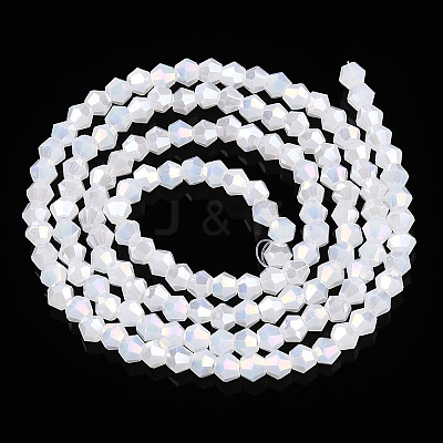 Imitation Jade Electroplate Glass Beads Strands EGLA-A039-J2mm-B06-1