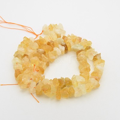 Natural Citrine Nuggets Bead Strands G-A139-B05-1