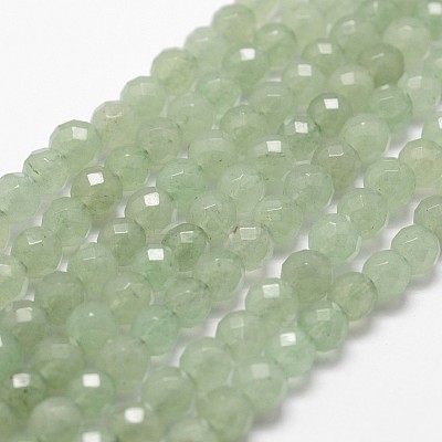 Natural Green Aventurine Beads Strands G-D840-29-6mm-1