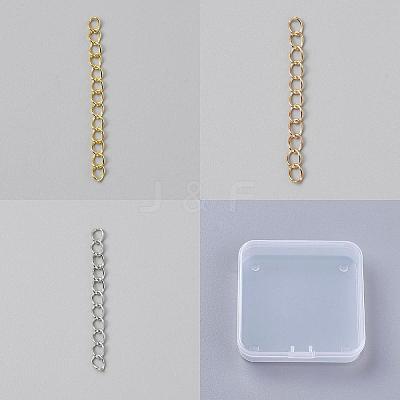 150Pcs 3 Colors Zinc Alloy Chain Extender FIND-LP0008-29-1