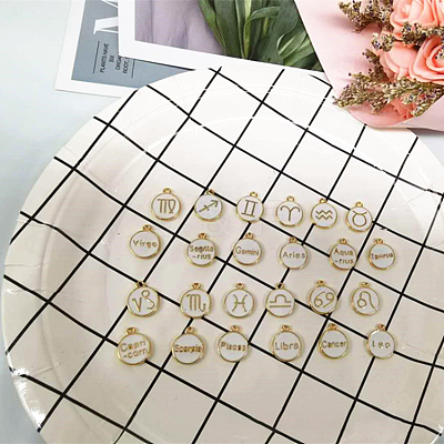 Alloy Enamel Charms PALLOY-TAC0011-40AS-1