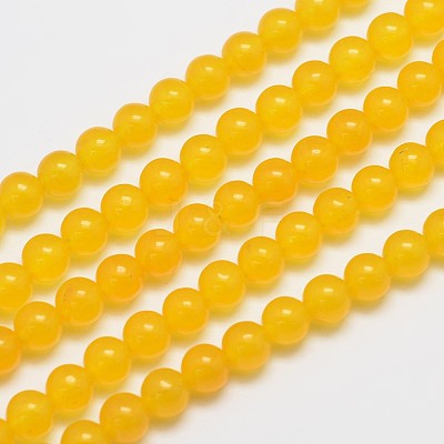 Natural & Dyed Malaysia Jade Bead Strands G-A146-6mm-A03-1