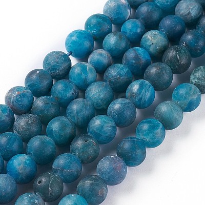 Natural Apatite Beads Strands G-F617-02-8mm-1
