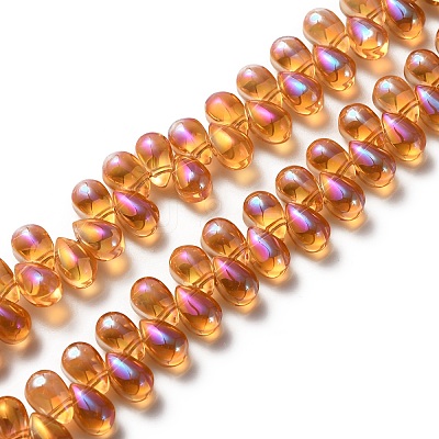 Electroplate Glass Beads GLAA-WH0023-29H-1