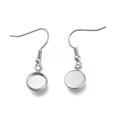 Tarnish Resistant 304 Stainless Steel Earring Hooks X-STAS-H114-10P-1