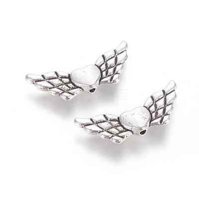 Tibetan Style Alloy Angeltee Beads X-TIBEB-5494-AS-RS-1