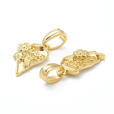 Brass Pendants KK-E790-05G-1