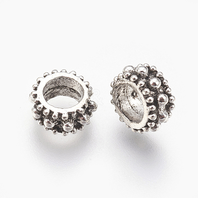 Tibetan Style Alloy European Beads MPDL-7610-AS-NR-1