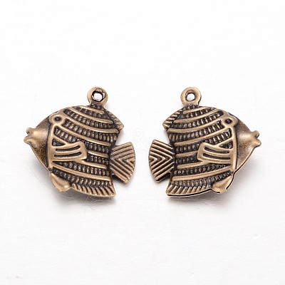 Fish Brass Pendants KK-L134-24AB-1