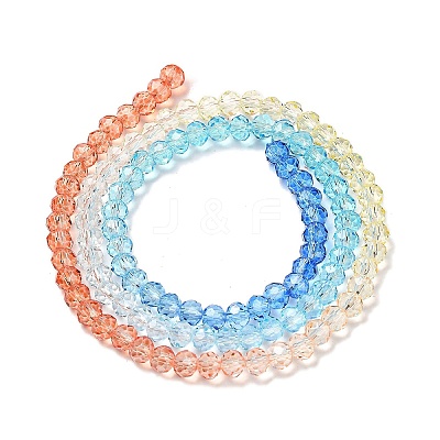 Transparent Painted Glass Beads Strands X1-DGLA-A034-T3mm-A13-1