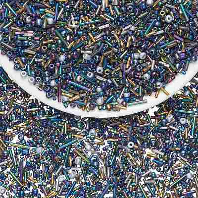 100G Electroplate Glass Seed Beads GLAA-SZ0002-18D-1