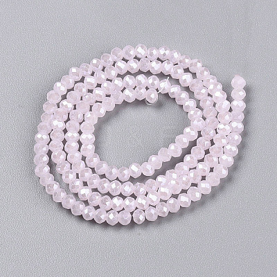 Electroplate Glass Beads Strands EGLA-A044-J1mm-A02-1