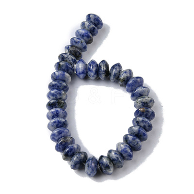 Natural Blue Spot Jasper Beads Strands G-F743-05B-1