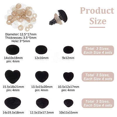 Flocky & Plastic Safety Craft Noses FIND-PH0020-68B-1