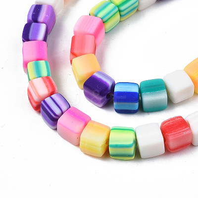 Handmade Polymer Clay Beads Strands CLAY-N008-060-05-1