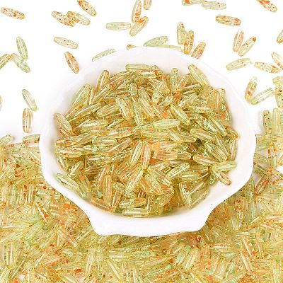 Picasso Transparent Glass Seed Beads SEED-N012-11F-1