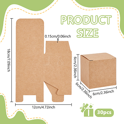 Folding Square Kraft Paper Mailer Boxes CBOX-WH0005-04-1