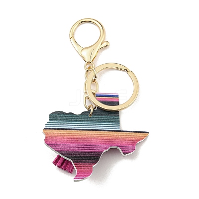 PU Leather Keychain KEYC-C007-02A-G-1