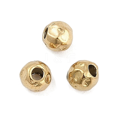 Textured 316 Surgical Stainless Steel Beads STAS-M106-01C-G-1