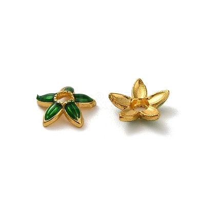 Alloy Enamel Beads Caps FIND-G074-02E-1