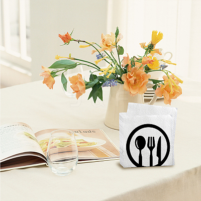 Iron Napkin Holder DJEW-WH0020-003-1