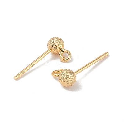 Brass Stud Earring Findings KK-R164-05A-G-1